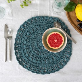 Pamutkeverék tányéralátét ø 35 cm Crochet – Rex London