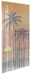 rovaros ajtófüggöny pálmafa nyomtatás 100x220 cm bambusz
