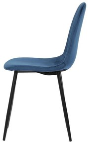 Kék Bársony Étkezőszék. CT-971 BLUE4