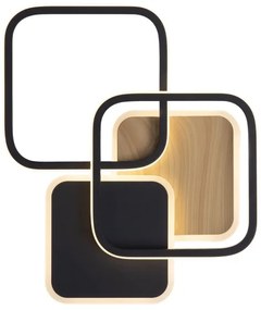 Leuchten Direkt 14117-78 - LED Mennyezeti lámpa SEVENT LED/36W/230V fekete/barna