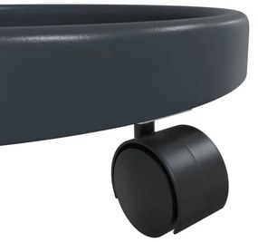 2 db szürke kerekes virágtartó átmérő 34 cm 35 kg
