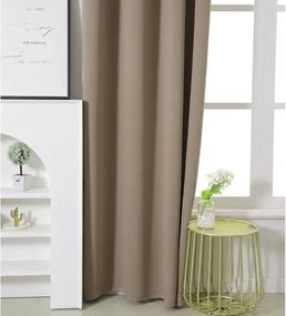 OXFORD bézs függöny 140x250 cm Felfüggesztés: Hullámos sínszalag