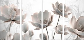 Hálószoba faliképek Nappali fali dekoráció XXL Virágok 60x120