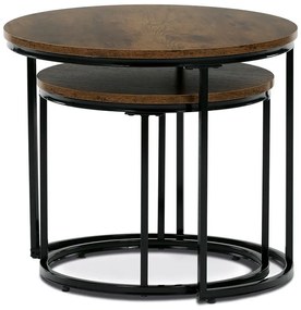 Dohányzóasztal 53×53×46 cm, MDF, Old Wood. CT-G1145 OLW