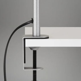 Brilo - Rugalmas asztali lámpa klipsszel 1xE27/10W/230V ezüst