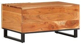 Tömör akácfa dohányzóasztal 80 x 51 x 40 cm