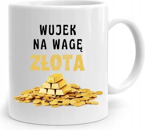 Ajándék Bögre Bácsi Mérleg Arany Nyomtatott Fényképpel