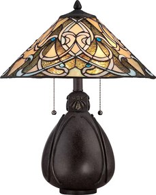 Tiffany Asztali Lámpa Többszínű ELSTEAD QZ-INDIA-TL