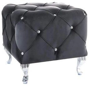 Hestia négyzet alakú szék, fekete / ezüst