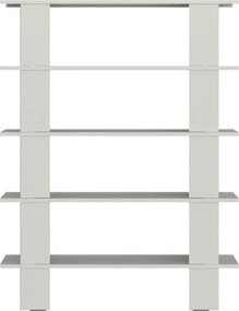 Világosszürke fém könyvespolc 120x156x37 cm Hes – noo.ma