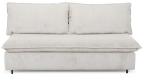 Bézs kordbársony kinyitható kanapé 184 cm Isadora – Bobochic Paris