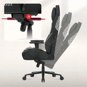 Ultra Gravity, Game szék, ergonomikus, velúr, carbon black