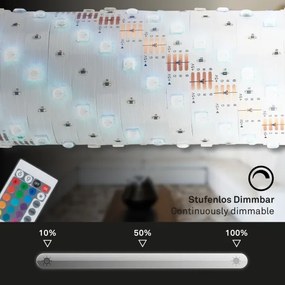 Brilo - LED RGB Dimmelhető szalag 6,6m LED/6W/USB + + távirányító