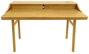 Szekreter típusú íróasztal tölgyfa dekorral 44x115 cm Carteret – Woodman