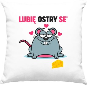 Párna Szeretem a csípős sajtot szex fehér