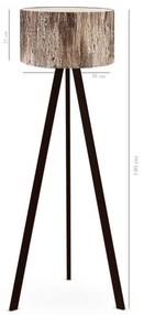 Állólámpa AYD 1xE27/40W/230V barna