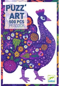 Művész puzzle - Páva, 500 db-os - Peacock