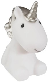 LED-es éjszakai fény, unikornis, fehér-ezüst - LICORNE