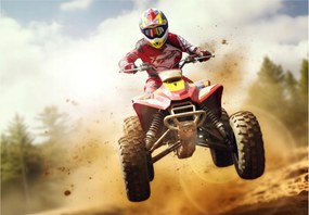 Fotótapéta Quad Extrém lovaglás az erdőben adrenalin 400x280 +ragasztó