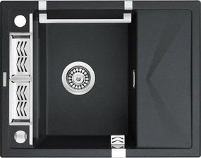 Magnetic gránit mosogató_metál grafit_1 medence+rövid csepegtető