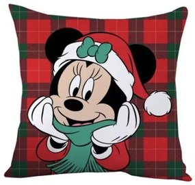 Disney Minnie, Mickey Winter karácsonyi párna, díszpárna 35x35 cm