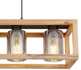 Globo 15497-4H - Csillár zsinóron PETTEY 4xE27/40W/230V