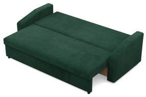 Zeus kanapéágy, kordbársony, hab töltet, döntött kartámasz, zöld