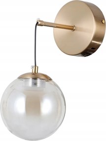 Italux Fali lámpa Velada Arany Led 5W Borostyán gömb Modern