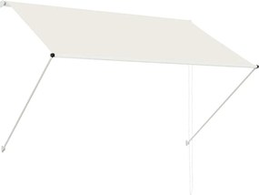 vidaXL feltekerhető krémszínű napellenző 200 x 150 cm