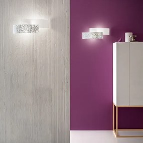 Gea Luce LARA A P arg - Fali lámpa LARA 2xE14/42W/230V ezüst