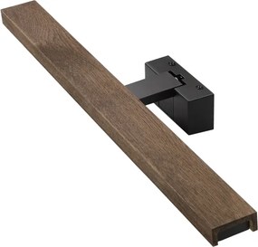 Brilagi - LED fürdőszobai tükör 3 az 1-ben WOODY MIRROR LED/12W/230V IP44 fekete/tölgy/dió