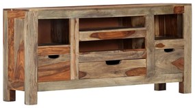 szürke tömör kelet-indiai rózsafa tálalószekrény 100x30x50 cm