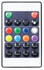 Kültéri fényfüzér 10m LED-del 10 lámpa RGBW napelemes - Russell