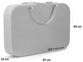 KINDERKRAFT - Utazó kiságy 4in1 SOFI szürke