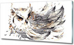 Fotó-kép fotó edzett üveg Bagoly 125x50