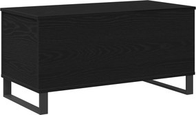 vidaXL Dohányzóasztal Fekete tölgy 90 x 44,5 x 45 cm Faanyag