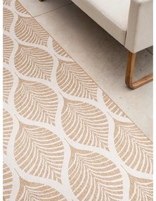 Bézs-elefántcsont színű kültéri-beltéri futószőnyeg 80x250 cm Duet Liora – NORTHRUGS