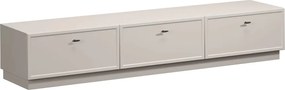 Lorini TV-szekrény 200 cm fiókokkal - kasmír / fekete T-bar fogantyúk