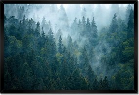 Poszterek keretben 60x40 Erdő a ködben Utazás