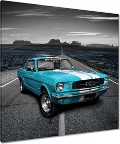 Vászonkép 80x80 Kék Ford Mustang