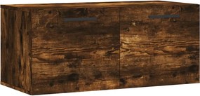 vidaXL füstös tölgy színű szerelt fa faliszekrény 80 x 36,5 x 35 cm