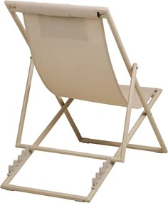 Bézs fém kerti napozóágy Curtis – House Nordic