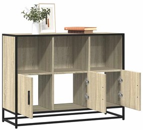 komód Sonoma tölgy 100x35x76 cm Gépelt fa