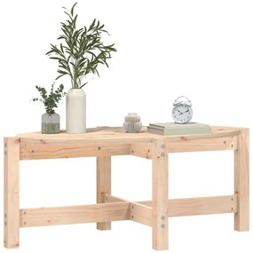 Tömör fenyőfa dohányzóasztal 87 x 48 x 35 cm