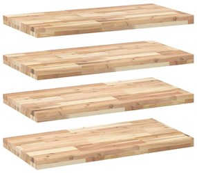 4 db kezeletlen tömör akácfa függőpolc 100 x 40 x 4 cm