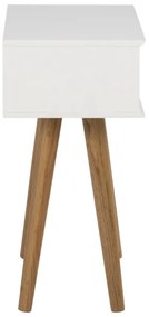 Éjjeli szekrényke CARLY tölgy/fehér