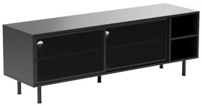 Veep tv-állvány, W160cm, fekete, fém