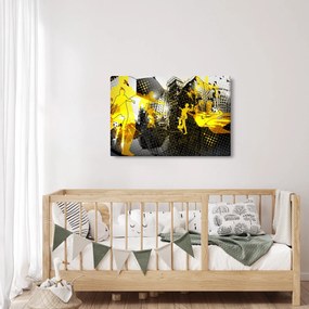 Kép - Foci a nagyvárosban (90x60 cm)