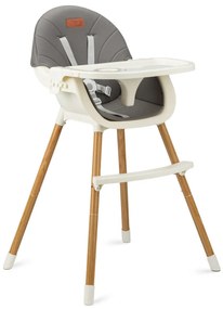 MoMi FLOVI 2IN1 Etetőszék -sötétszürke
