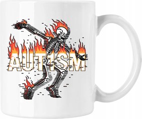 Bögre autizmus csontváz mém vicc 5 fehér 330ml